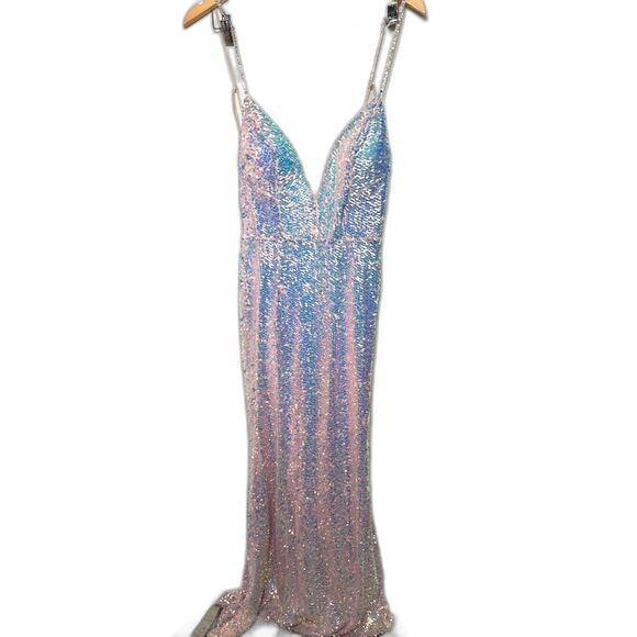 Glamorous Sequin Maxi Dress - Pink and Purple - Picture 2 of 6